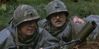 Two National Guard soldiers from the film First Blood.