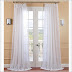 sheer white bedroom curtains design