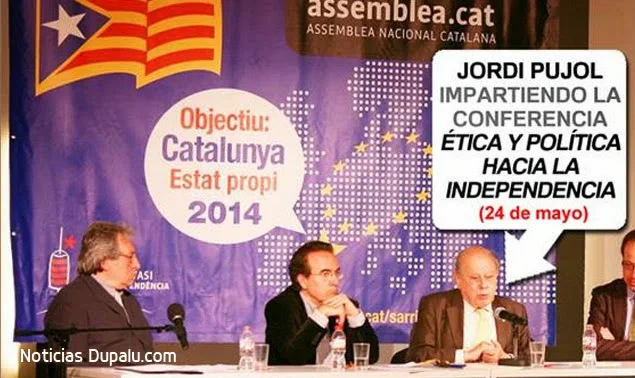 Assemblea Nacional Catalana y Jordi Pujol impartiendo ética política