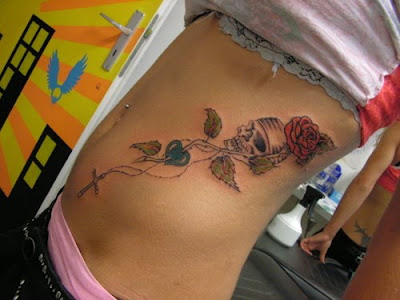 purple rose tattoo. purple rose tattoo