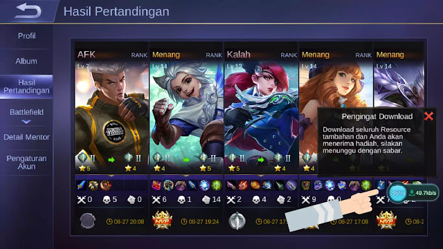 cara download resource mobile legend