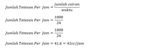 cara cepat menghitung tetesan infus