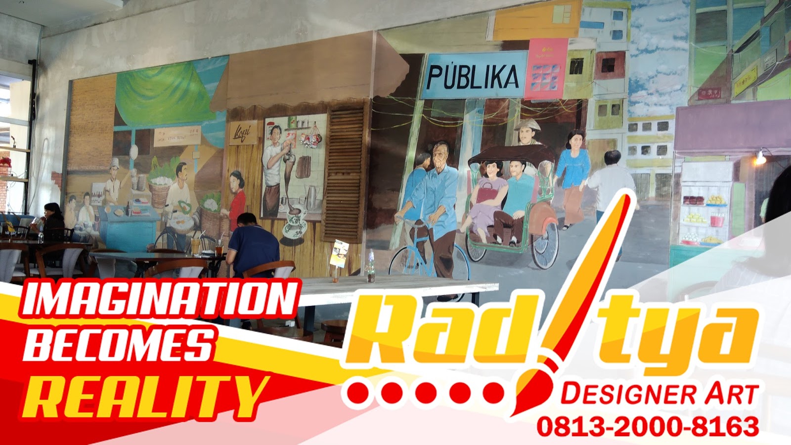 Mural Dinding 3D Sederhana Terbaik Raditya Designer Art