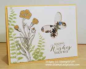 Butterfly Shaker Card made with Stampin'UP!'s Butterflies Thinlit Dies