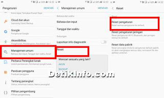 Cara Reset Samsung J3 dan J5 Pro yang lupa Kunci