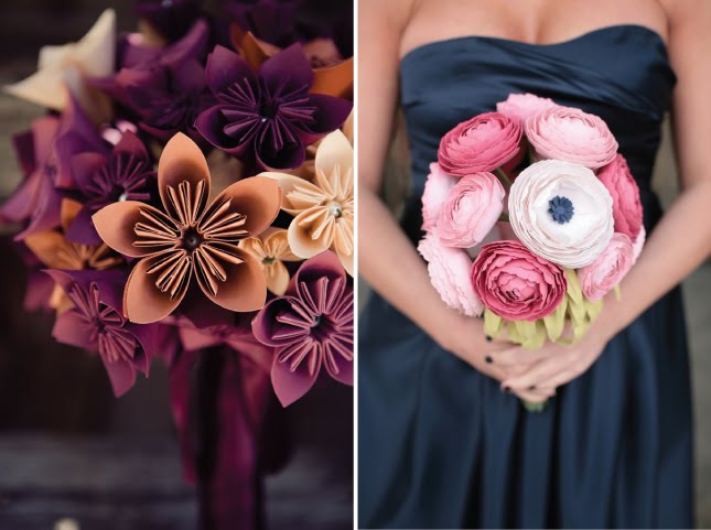 Wedding paper flowers