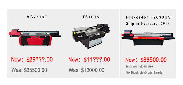  Maxcan UV Flatbed Printing Machines Christmas Promotion