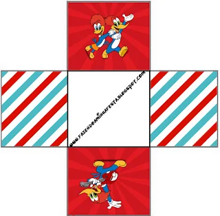 Woody Woodpecker Free Printable Boxes.