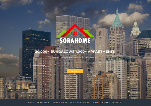 Sora Home Blogger Template