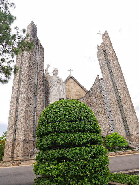 modern architecture of the Hue Cathedral