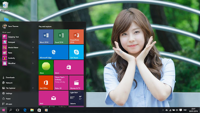 Korean Girls Theme For Windows 7/8/8.1 and 10