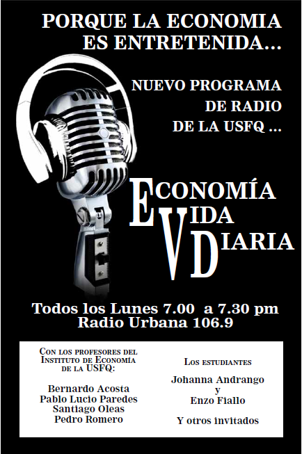 No te pierdas "Economía Vida Diaria" en Radio Urbana 106.9 todos los lunes a las 19h00 