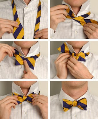 You can learn How to Tie a Tie to be precise a Windsor Knot with the very