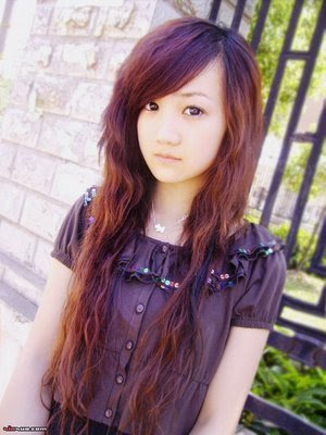emo haircuts for girls with medium hair and bangs. Emo hairstyle for Girls
