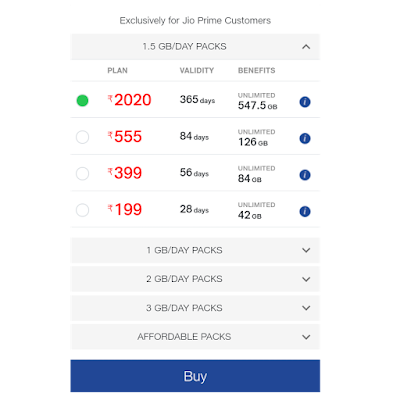 Reliance Jio 1.5 GB / Day | Benefits Here Jio Plan: | 2020