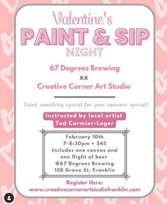 Register now for the Paint & Sip night at 67 Degrees Brewery - Feb 10