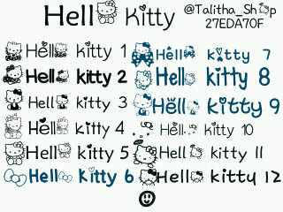Rain Berry TF shop Font  Edition Hello  kitty 