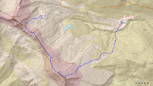 Mapa ruta Cresta Cuchillon Esqui de Travesia