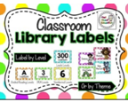 http://www.teacherspayteachers.com/Product/Classroom-Library-Labels-EDITABLE-Bright-Polka-Dot-1300591