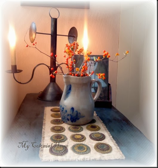 blue table