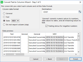 mengatur format csv