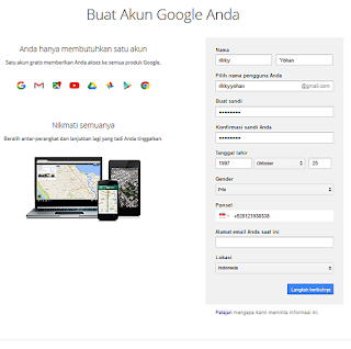 Buat akun Gmail