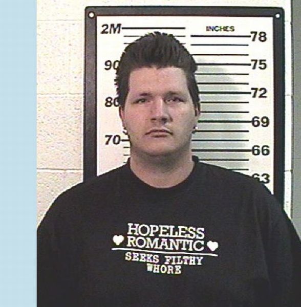 People Wearing Funny T-Shirts in Mug Shots