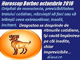 Horoscop Berbec octombrie 2016 