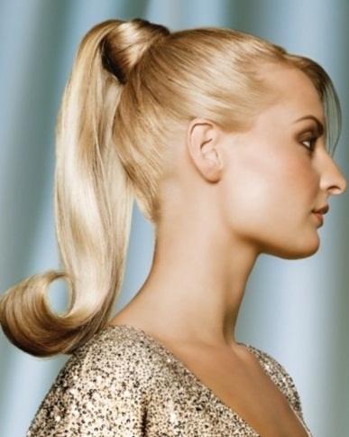 Glam Ponytail Hair Style 2014