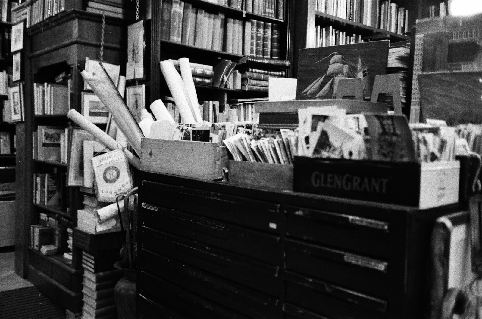 a bookstore in Trieste Italy