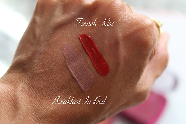 Infallible Matte Resistance Liquid Lipstick French Kiss, Breakfast In Bed Swatches