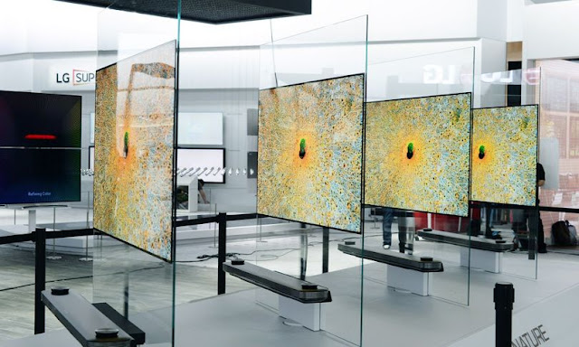 LG's W7 wallpaper OLED TV 