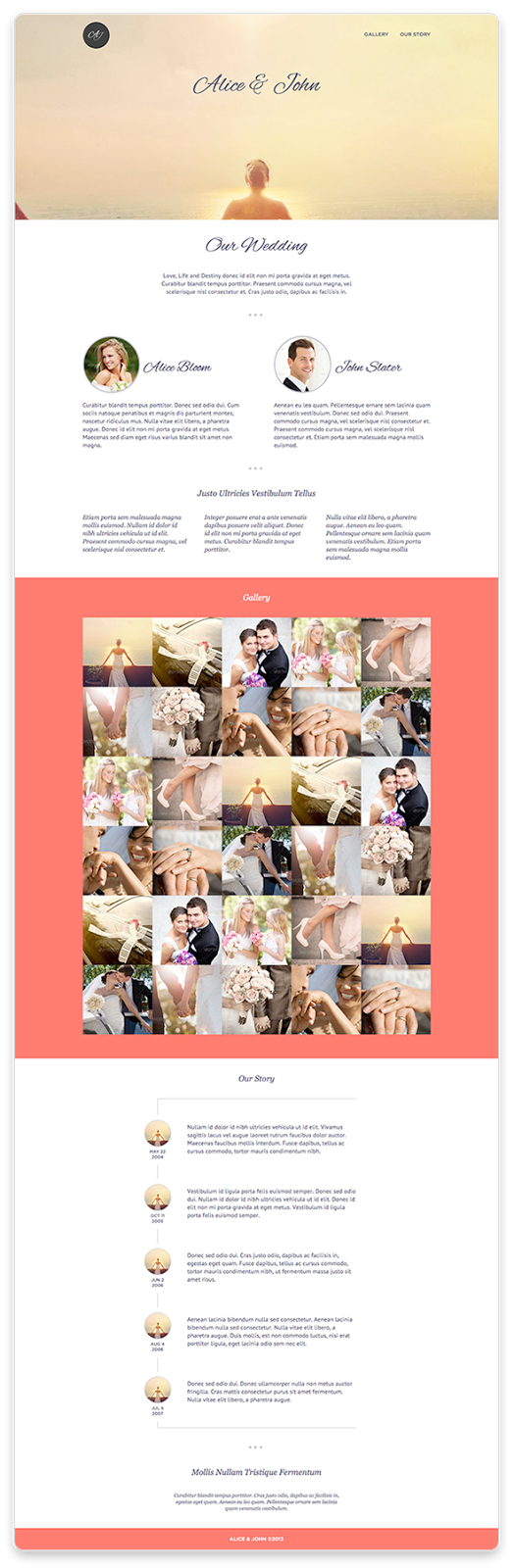 Our Wedding Template