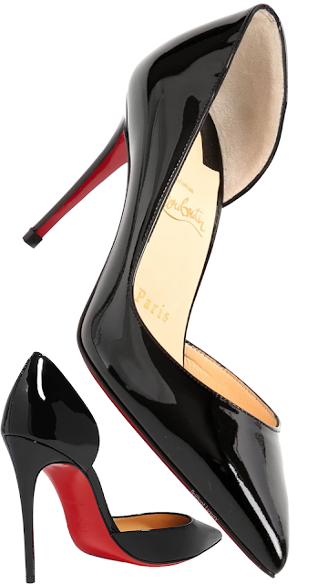 ♦Black Christian Louboutin Iriza patent leather high heel pumps #brilliantluxury