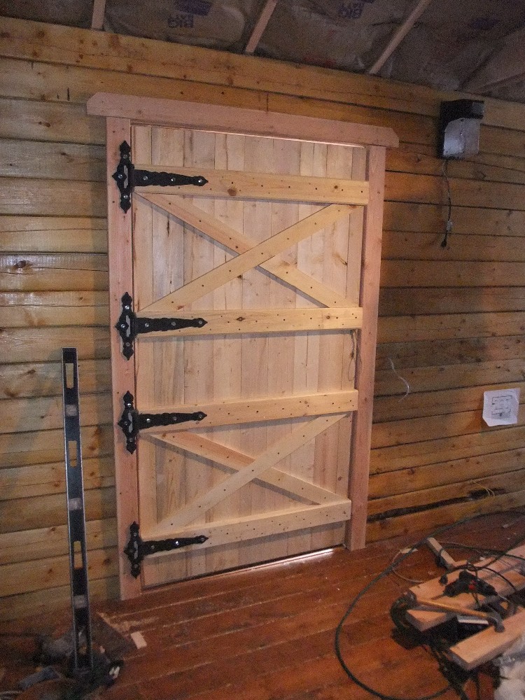 The Adventures of Us: Log Cabin Wood Shop - Snow, Door and 