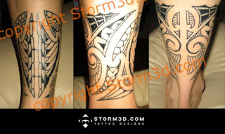 leg band tattoo tribal maori style designs