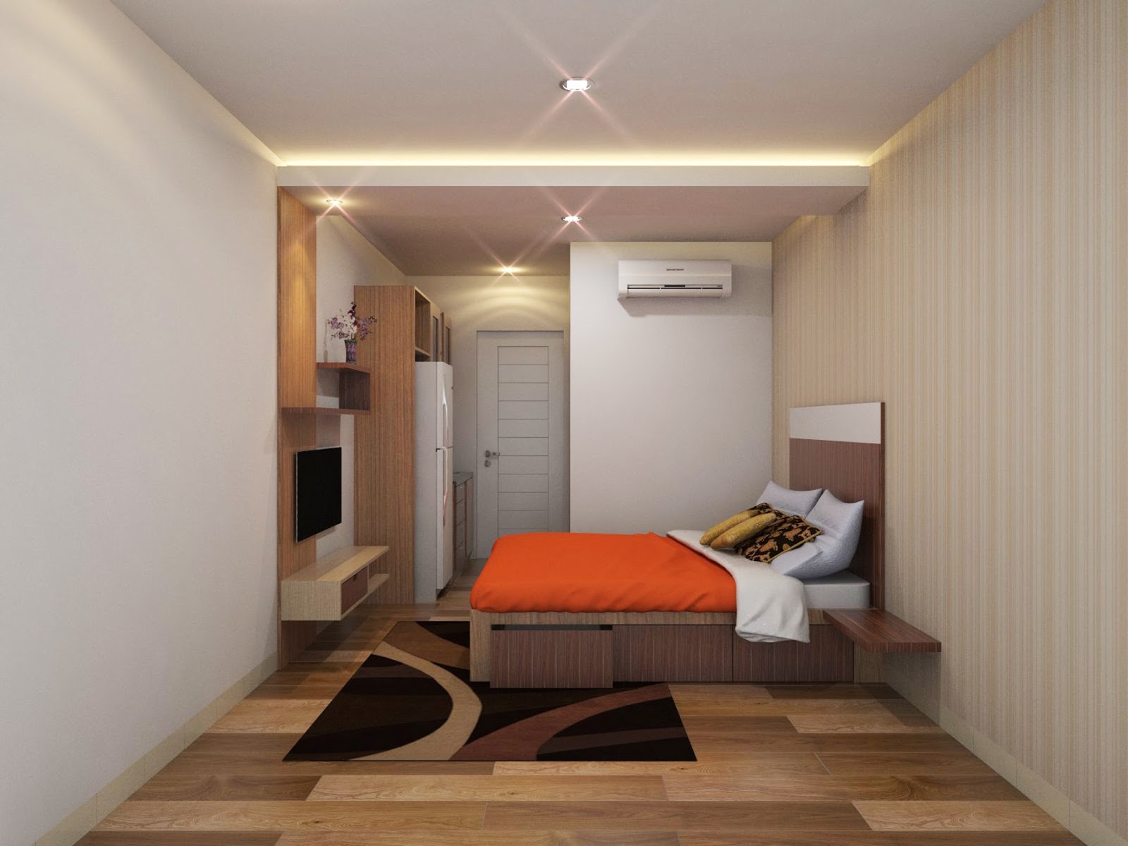 Design Interior Kamar Apartemen  Desain  Rumah Minimalis 