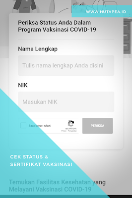 Cek Status vaksinasi