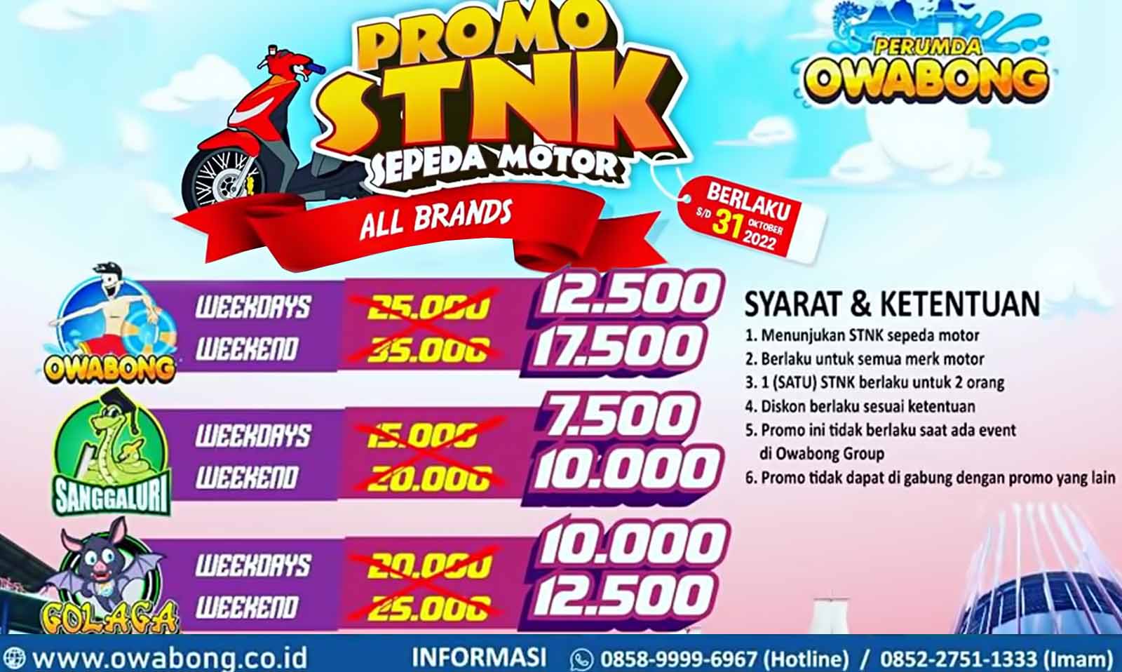Promo pengguna sepeda motor