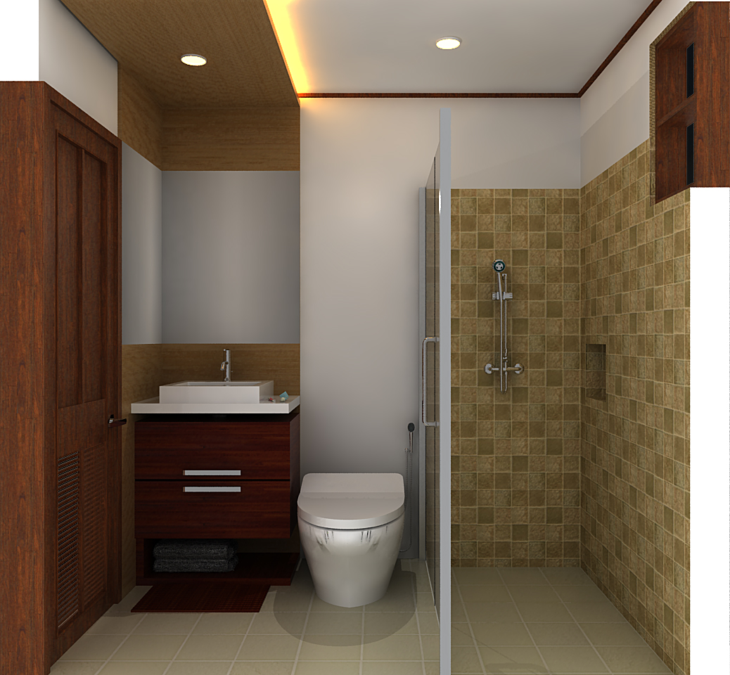 Issac Design Lab Interior  kamar  mandi 