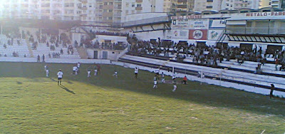 Jogo da primeira fase no Estádio São Luís, onde se registou um empate 1-1