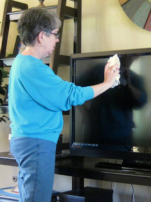 Use the Ultimate Cloth to dust and clean the TV and other electronics
