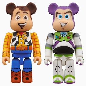 Toy Story 400% Be@rbrick Vinyl Figures by Medicom - Woody & Buzz Lightyear