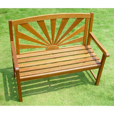 wooden garden bench