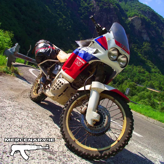 Mercenary Garage Africa Twin - The Trip Home