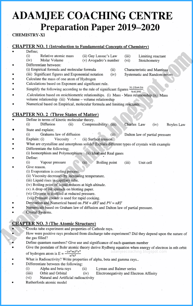 chemistry-11th-adamjee-coaching-guess-paper-2020-science-group