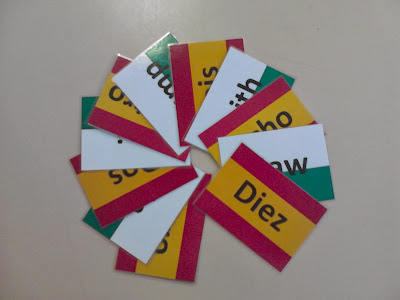 Grammazzle Flashcards Número Numbers sero un dau tri pedwar pump chwech saith wyth naw deg