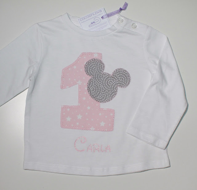 camiseta cumpleaños 1 año minnie mouse