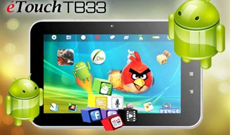 eTouch TB33, Tablet Android ICS Murah, Harga Rp 1,3 juta