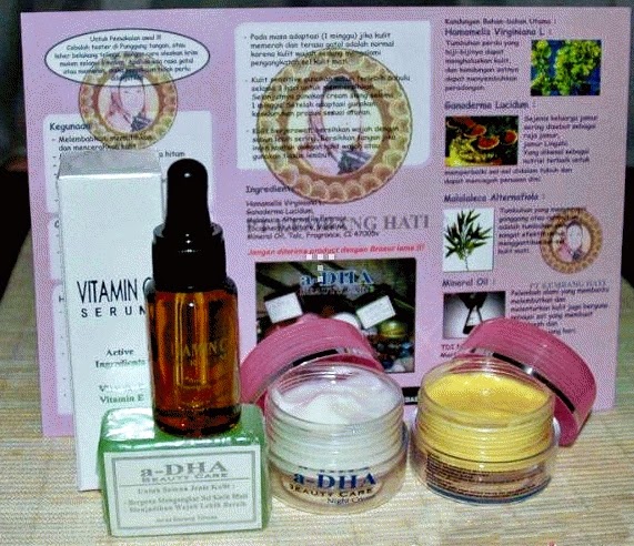 Paket Cream ADha Serum Vitamin C E